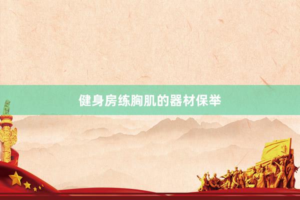 健身房练胸肌的器材保举